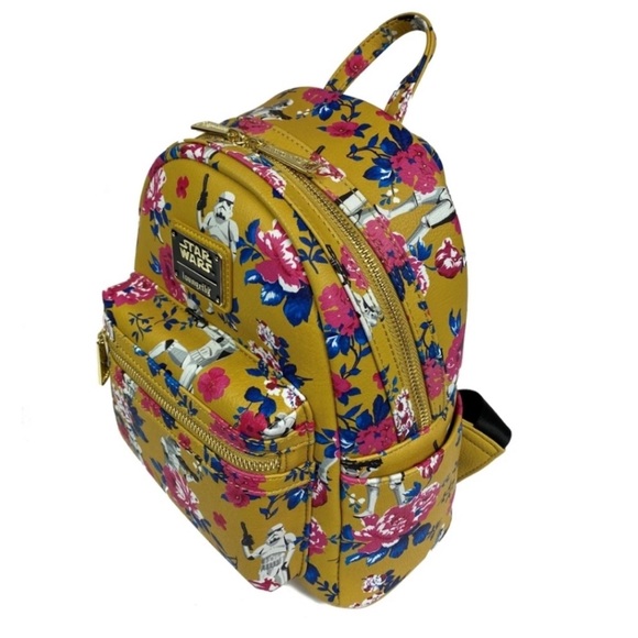 NWT Floral AOP Storm Trooper Loungefly backpack - Picture 8 of 9